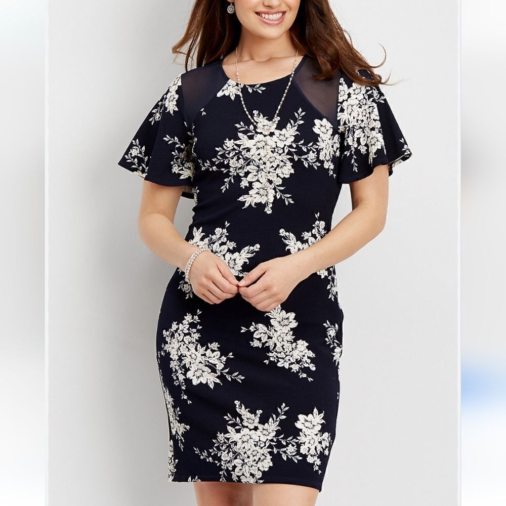 Maurice's Dark Navy Sheath Dress